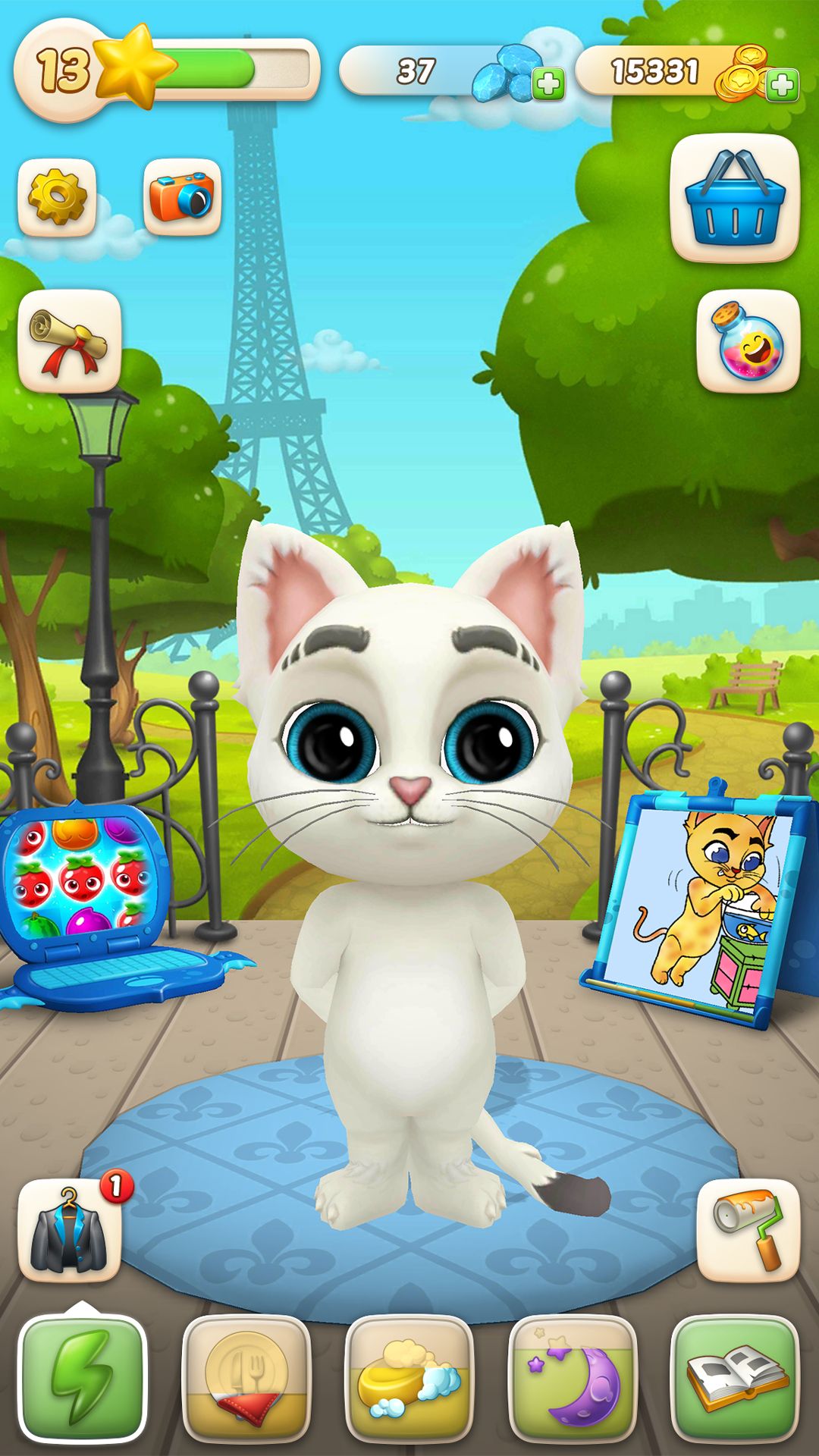 jogo de gato fofo - meu simulador de gato virtual doce jogo de estimação  para crianças::Appstore for Android